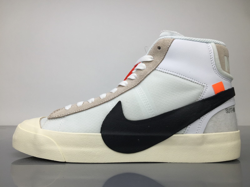Women UNC OFF-White x Nike Blazer Mid OW Shoes